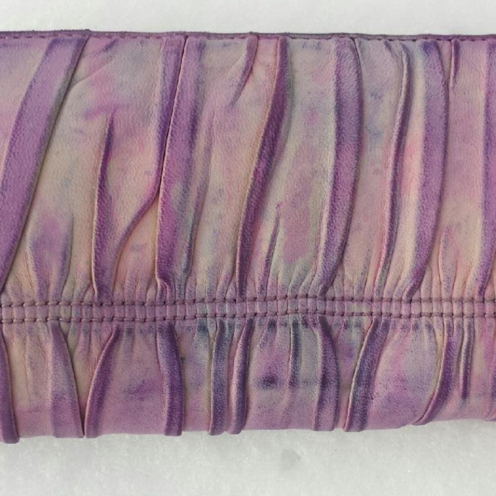 Prada metelasse leather wallet beige pink purple gray ivory blue tiedyed edition - Picture 5 of 12